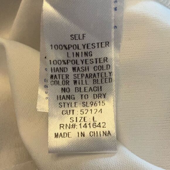 She + Sky Twist Front Mini Sundress, Large. Blue and White Striped. Summer!! - Picture 11 of 11